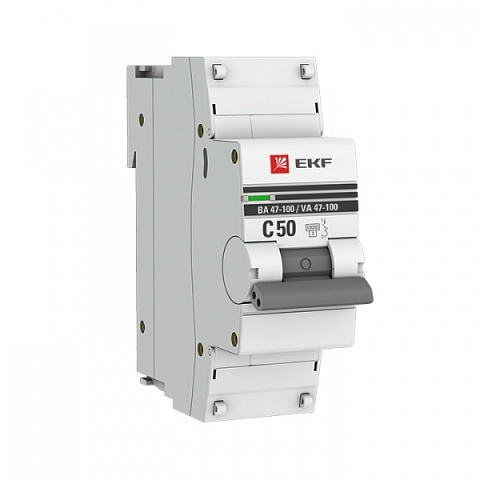 EKF PROxima ВА 47-100 Автоматический выключатель  (С) 1P 50А 10kA