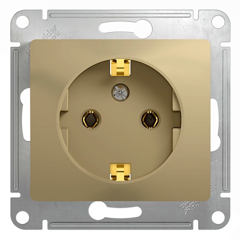 Systeme Electric Glossa Титан Розетка с/з