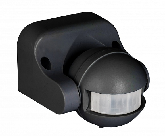 EKF PROxima ИК датчик движения наст. 1200Вт 180гр. до 12м IP44 MS-39b черный