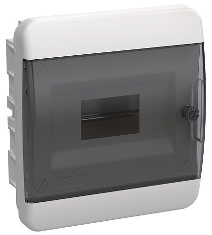 IEK TEKFOR Корпус пласт. ЩРВ-П-8 IP41 черн. прозр. дверь