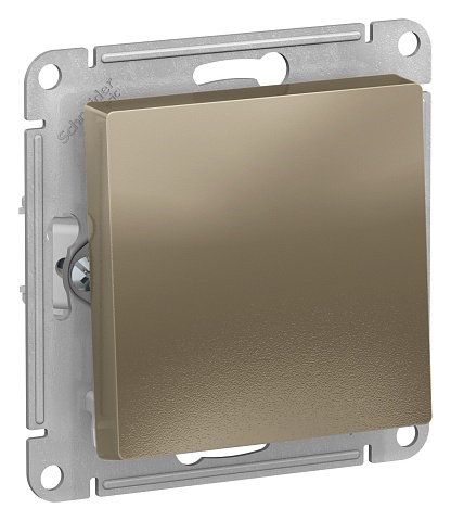 Systeme Electric AtlasDesign Шампань Кнопка нажимная сх.1, 10АХ, механизм