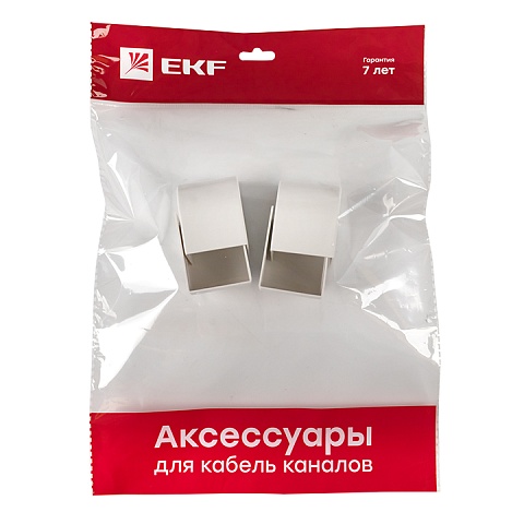 EKF PROxima Заглушка (40х40) (4 шт) Plast Белый