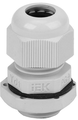 IEK Сальник PG 9 диаметр проводника 6-7мм IP54 (СТ)