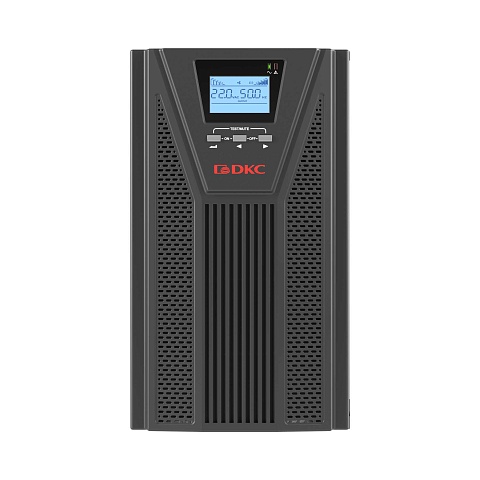 DKC Онлайн ИБП ДКС серии Small Tower, 2000 ВА/1800 Вт, 1/1, 4xSchuko, EPO, USB, RS-232, RJ45, 6x7Ач