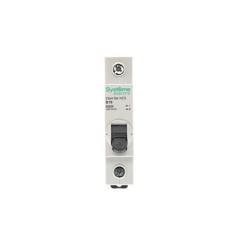 Systeme Electric City9 Set Автоматический выключатель (АВ) B 16А 1P 6kA 230В