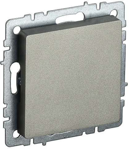 IEK BRITE BASE Шампань Заглушка c суппортом МЗ10-БрШ