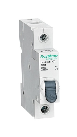 Systeme Electric City9 Set Автоматический выключатель (АВ) С 10А 1P 6kA 230В