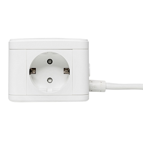 EKF PROxima Удлинитель "Куб" 2 гнезда 2USB 2,4А+Type C + Ночник 1,3 метра 1мм2