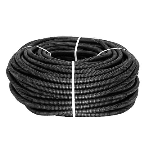 EKF PROxima Труба гофр. ПНД Plast с зондом d20мм (25м.) черная