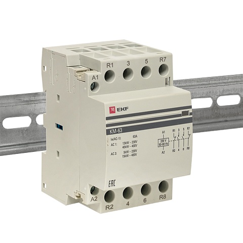 EKF PROxima Контактор модульный КМ 63А 2NО+2NC (3 мод.)