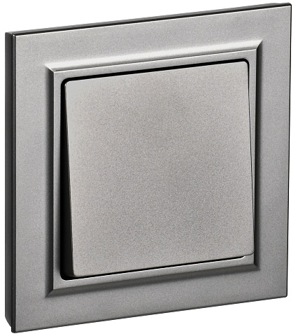 IEK BRITE Сталь Выключ. 1-кл. 10А в сборе ВСР10-1-0-БрС