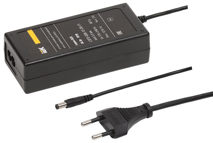 IEK Драйвер LED ИПСН 36Вт 12 В сетевая вилка-блок -JacK 5,5 мм IP20 -eco