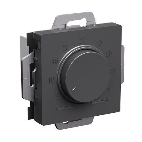 Systeme Electric AtlasDesign Базальт Термостат электрон. теплого пола с датчиком, 10A, механизм