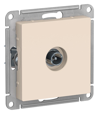 Systeme Electric AtlasDesign Беж Розетка TV проходная 4DB, механизм