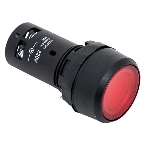 EKF PROxima Кнопка SW2C-10D с подсветкой красная NO