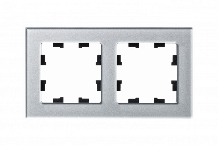 Systeme Electric AtlasDesign Nature Стекло алюминий Рамка 2-ая