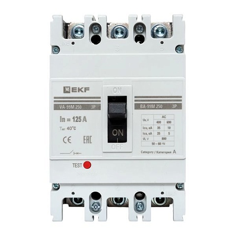 EKF PROxima Автоматический выключатель ВА-99М 250/125А 3P 35кА