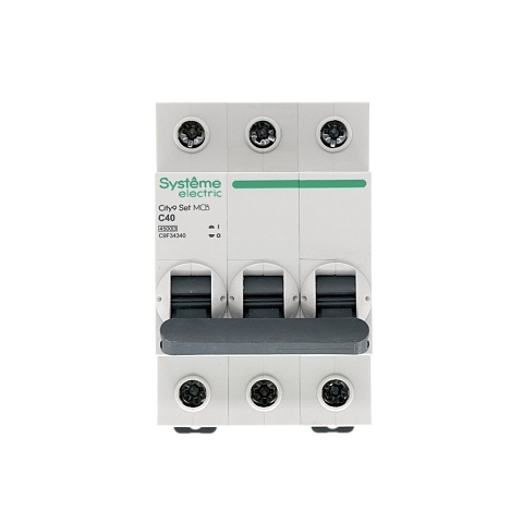 Systeme Electric City9 Set Автоматический выключатель (АВ) С 40А 3P 4.5kA 400В