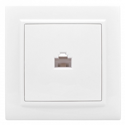 EKF Basic Минск Белый Розетка RJ-45, СП