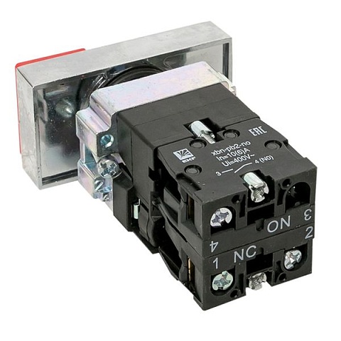 EKF PROxima Кнопка LAY5-BW8465 "I-O" прямоугольная 230В NO+NC