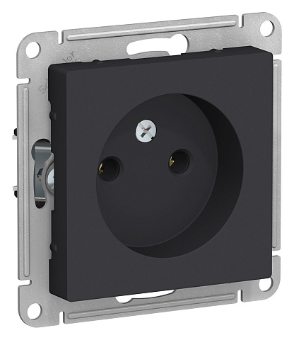 Systeme Electric AtlasDesign Карбон Розетка б/з, 16А, механизм