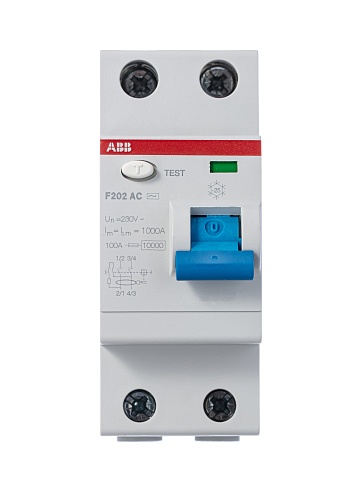 ABB F202AC УЗО 2Р 100A 300mA (AC)