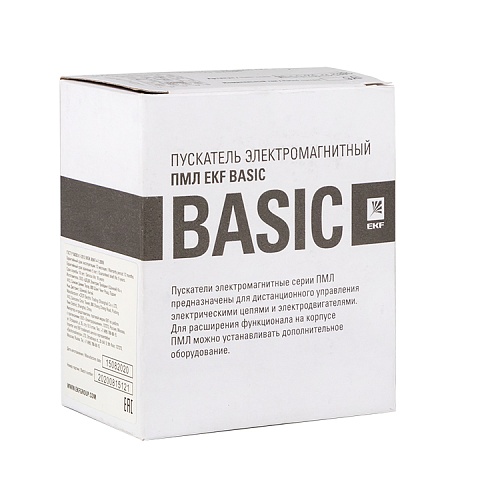 EKF Basic Пускатель электромагнитный серии ПМЛ-1160ДМ 18А 230В  Basic