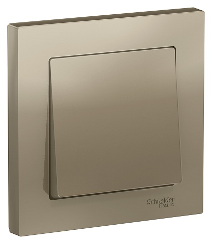 Systeme Electric AtlasDesign Шампань Выключатель 1-клавишный сх.1, 10АХ, в сборе