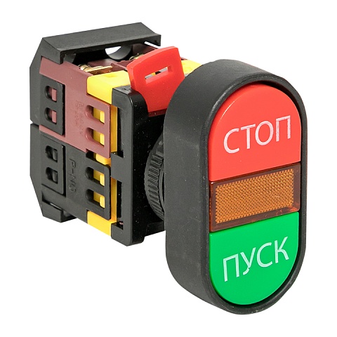 EKF PROxima Кнопка APBB-22N "Пуск-Стоп" овальная 220В NO+NC