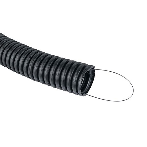 EKF PROxima Труба гофр. ПНД Plast с зондом d32мм (50м.) черная