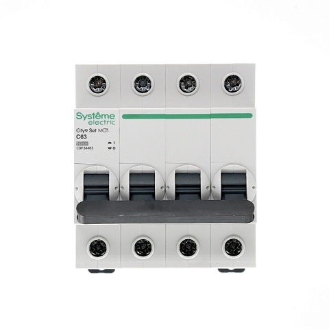 Systeme Electric City9 Set Автоматический выключатель (АВ) С 63А 4P 4.5kA 400В