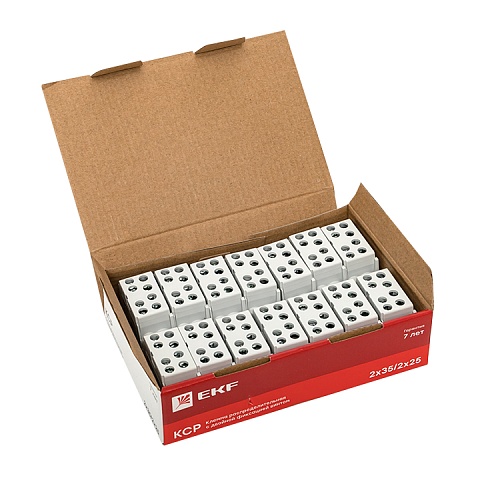 EKF PROxima Клемма распределительная КСР с двойным винтом 2x35/2x25 серая