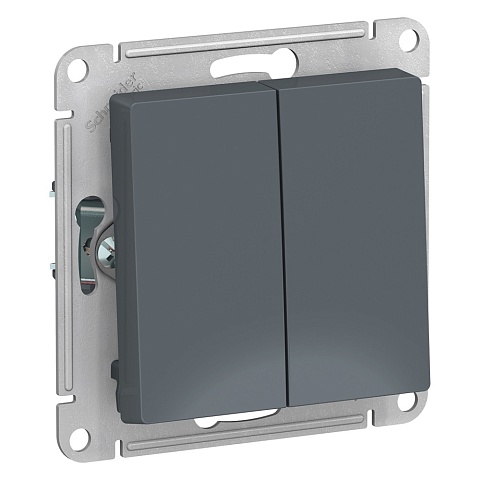 Systeme Electric AtlasDesign Грифель Переключатель 2-клавишный сх.6, 10АХ, механизм