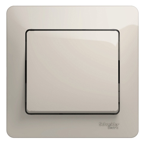 Systeme Electric Glossa Молочный Выключатель 1-клавишный сх.1, 10AX (в сборе)