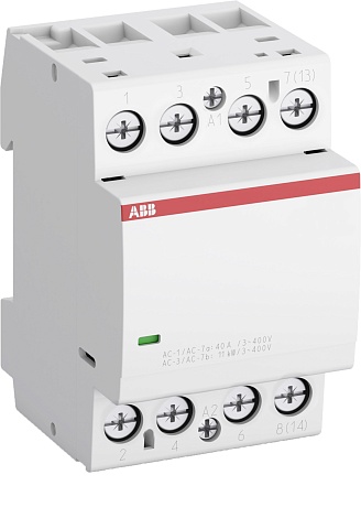 ABB Контактор ESB40-20N-06 модульный (40А АС-1, 2НО), катушка 230В AC/DC