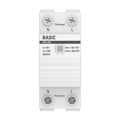 EKF Basic Реле напряжения (сквозное подкл.) RVb-40A