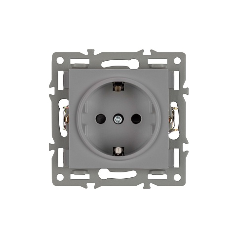 Механизм электрической розетки SCT-MEU1-PL-GR (250V, 16A) (Arlight, -)
