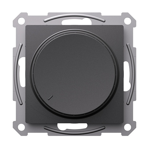 Systeme Electric AtlasDesign Базальт Светорегулятор (диммер) повор-нажим, LED, RC, 400Вт, механизм