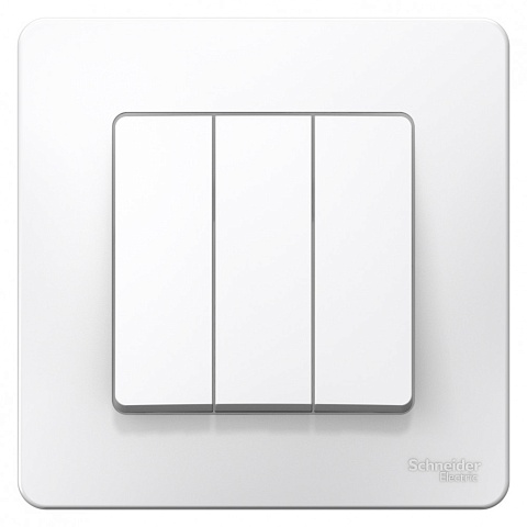 Systeme Electric Blanca внутр Бел Выключатель 3-клавишный, 10А, 250B