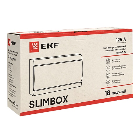 EKF PROxima SlimBox Щит распред. навесной ЩРН-П-18 IP41