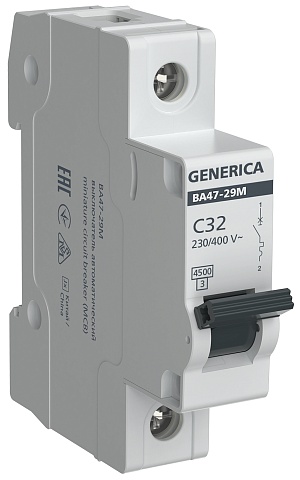 IEK GENERICA Авт. выкл. ВА47-29М 1P 32А 4,5кА C