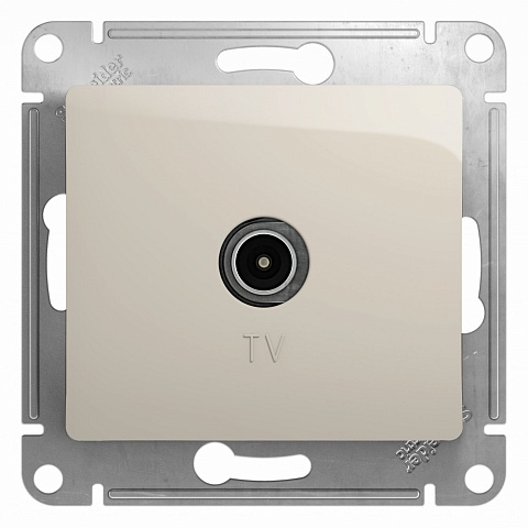 Systeme Electric Glossa Молочный Розетка TV коннектор
