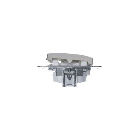 Systeme Electric Glossa Платина Выключатель 2-клавишный с подсветкой, сх.5а, 10AX