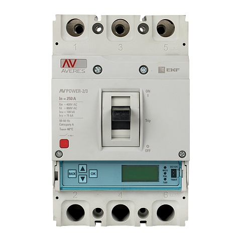 EKF Averes Автоматический выключатель AV POWER-2/3 250А 50kA ETU6.0