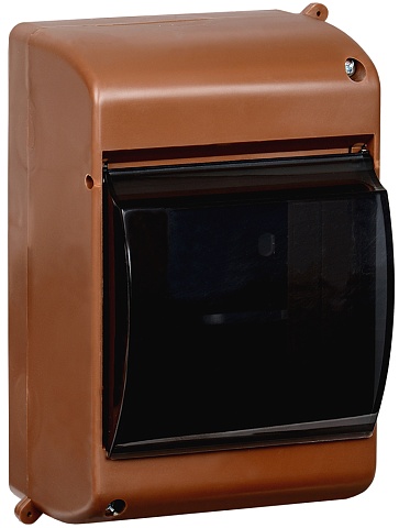 IEK KREPTA 3 Корпус пластиковый КМПн 2/4 IP30 дуб откр.монтаж