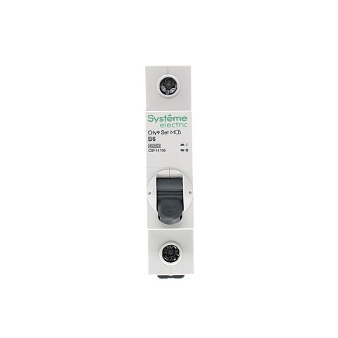 Systeme Electric City9 Set Автоматический выключатель (АВ) B 6А 1P 4.5kA 230В