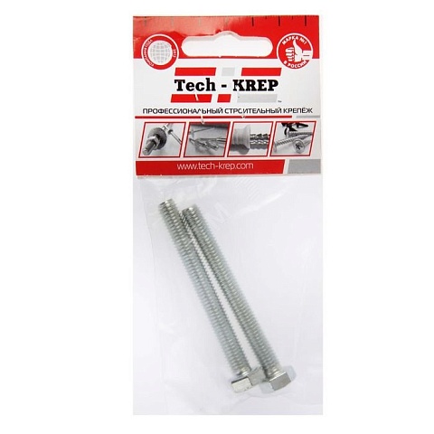 Tech-Krep Болт DIN933 с шестигранной головкой оцинк. М12х70 (2 шт) - пакет
