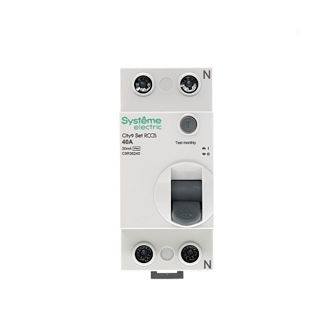 Systeme Electric City9 Set Выключатель дифференциального тока (ВДТ) 40А 2P 30мА Тип-AC 230В