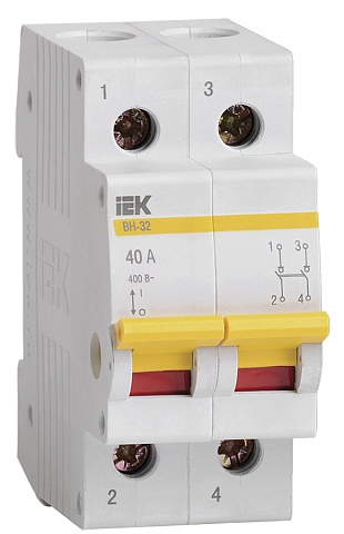 IEK KARAT Выключатель нагрузки (мини-рубильник) ВН-32 2Р 40А