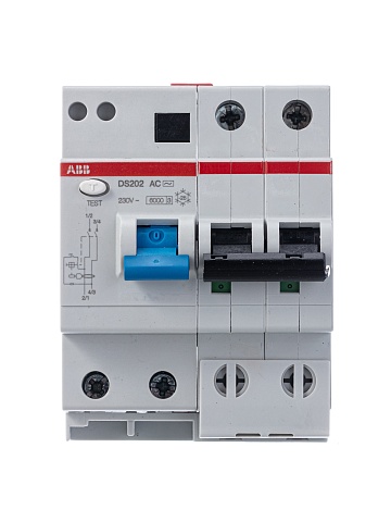 ABB Выключатель автоматический дифференциального тока 4мод. DS202 AC-C25/0,03